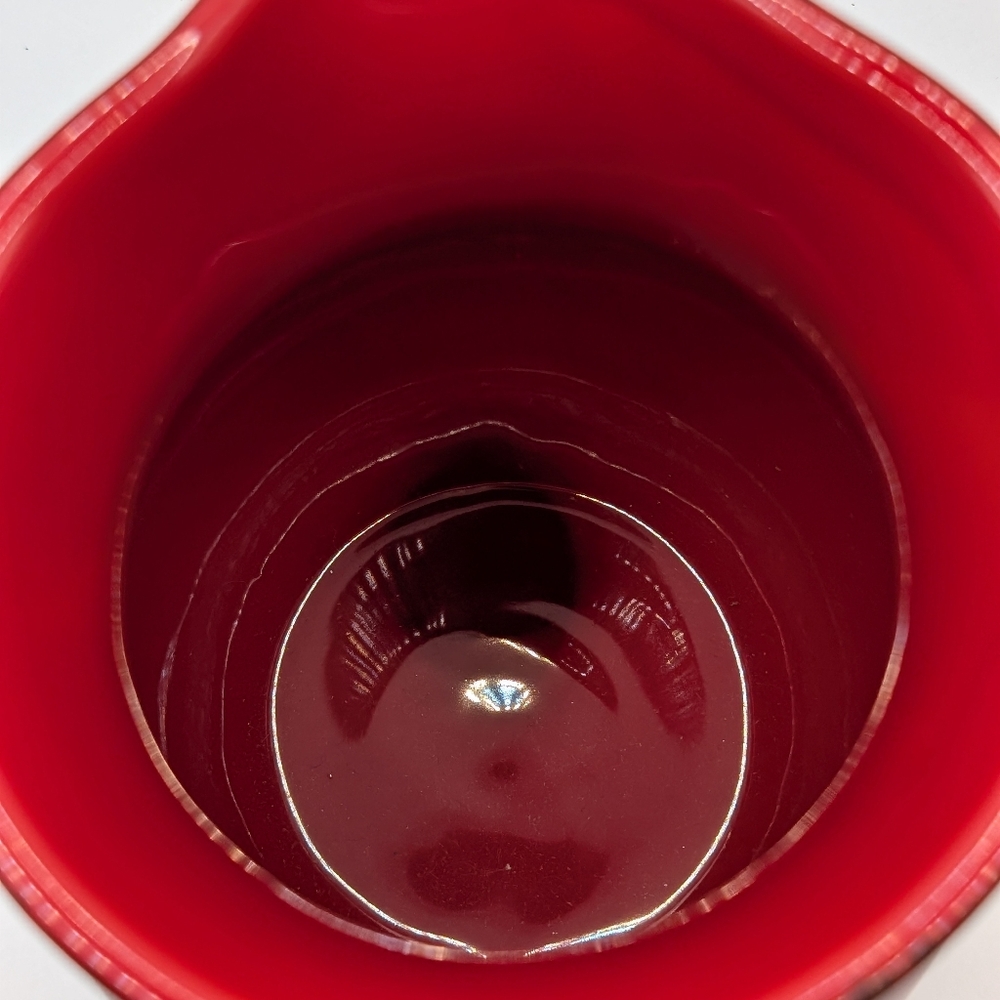Red Ceramic Pitcher - Picture 4 of 9